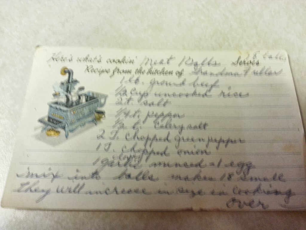 This is Grandma's recipe.  Written by grandma Martin. 